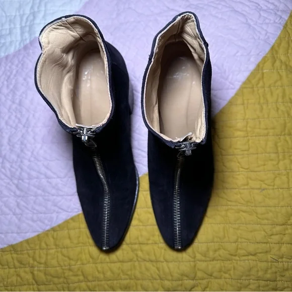 LOQ Andorra Lo Zipper Booties Black‎ Suede 37 - Picture 5 of 12